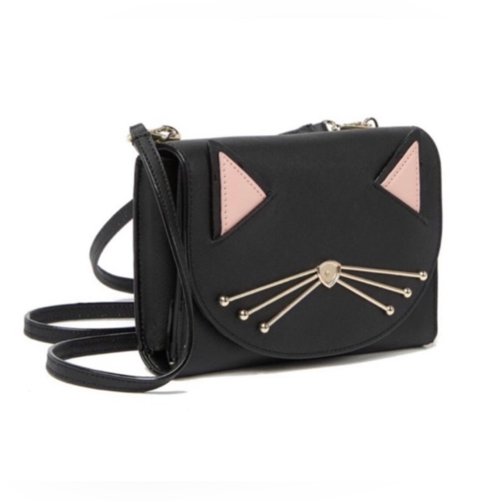 ❤️SOLD❤️ Kate Spade Limited Edition Jazz Things Up Cat Crossbody Bag/Wallet - Picture 2 of 12